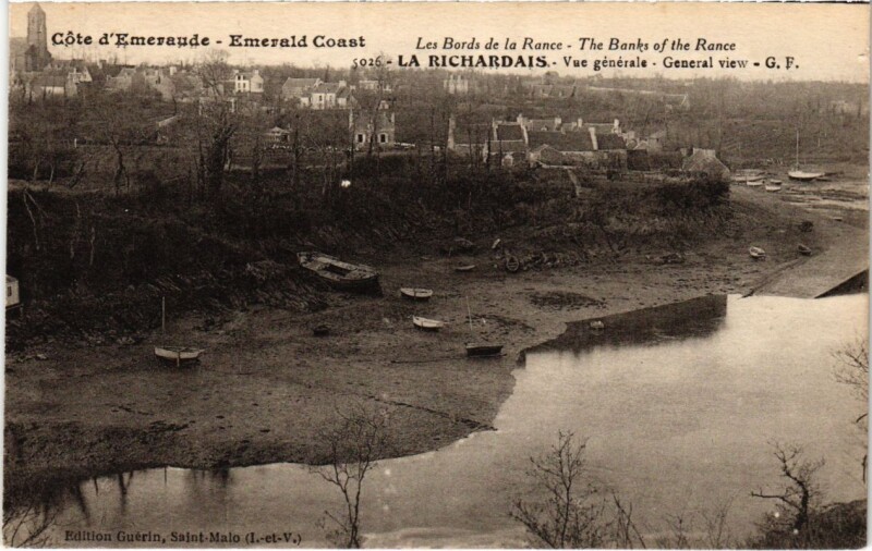 Carte postale ancienne La Richardais Vue Generale France à La Richardais
