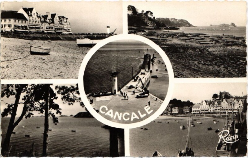 Carte postale ancienne Cancale Souvenir France à Cancale