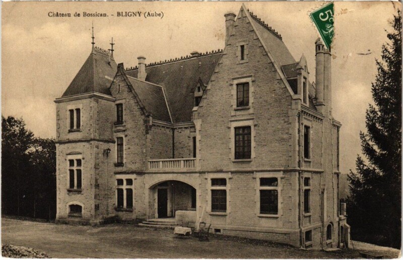Carte postale ancienne Bligny - Chateau de Bossican à Bligny