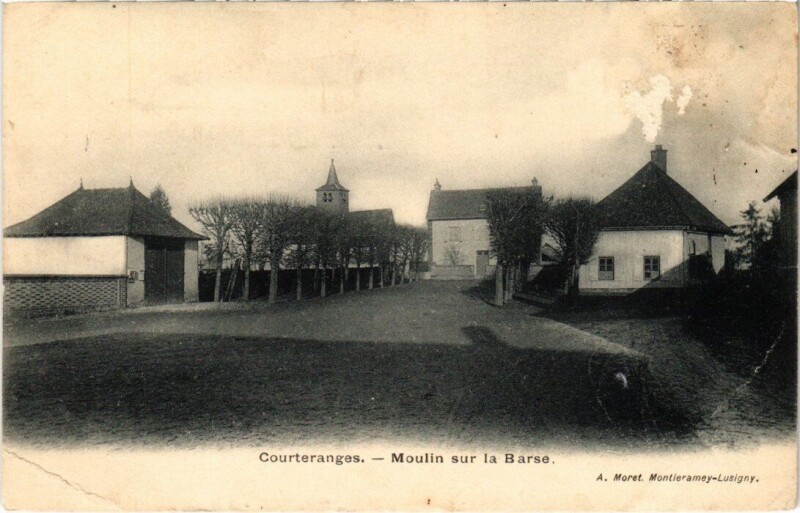 Carte postale ancienne Courteranges - Moulin sur la-Barse à Courteranges