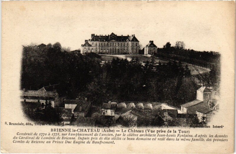 Carte postale ancienne Brienne-le-Chateau - Le Chateau à Brienne-le-Château