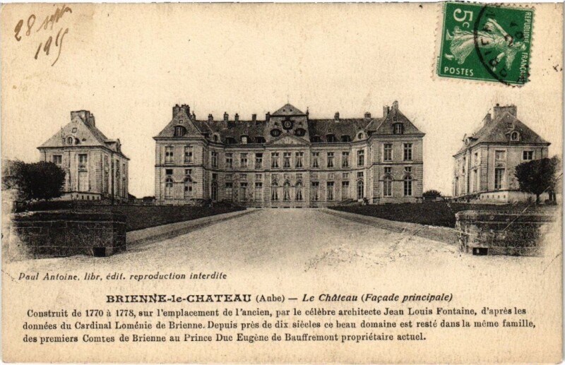 Carte postale ancienne Brienne-le-Chateau - Le Chateau à Brienne-le-Château