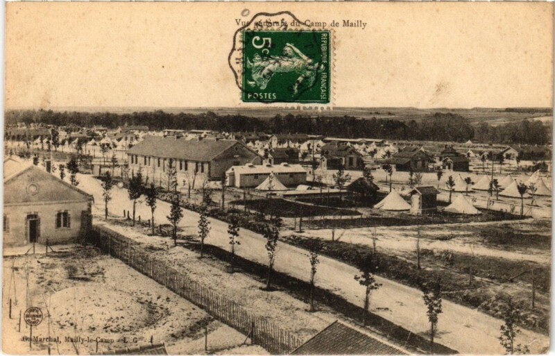 Carte postale ancienne Camp-de-Mailly - Vue générale