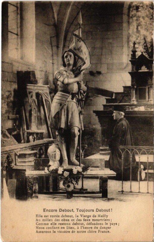 Carte postale ancienne Vierge de Mailly