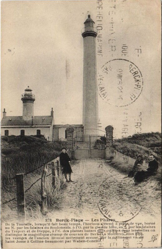Carte postale ancienne Berck-Plage-Le Phares à Berck