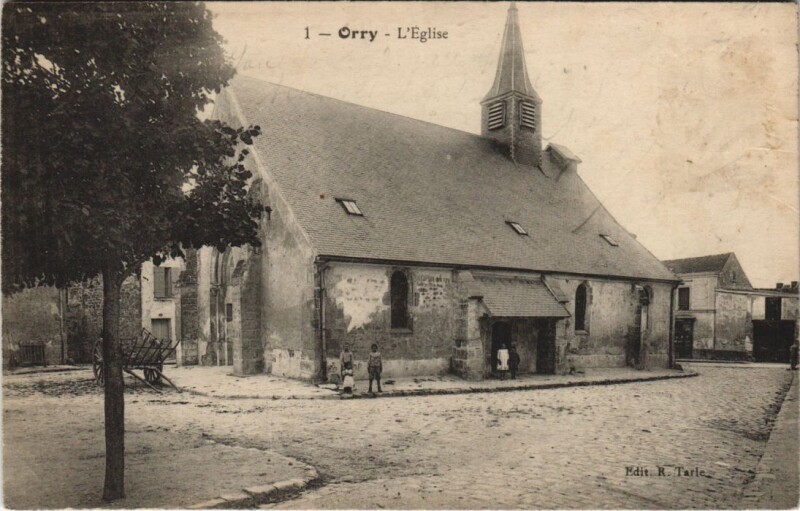 Carte postale ancienne Orry - L'Eglise