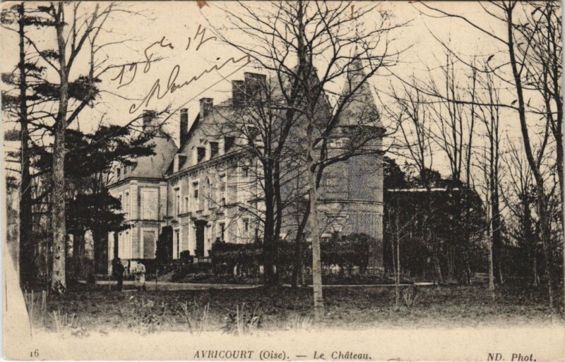 Carte postale ancienne Avricourt - Le Chateau à Avricourt