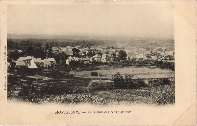 Carte postale ancienne Montataire - Le Panorama Nord-Ouest à Montataire