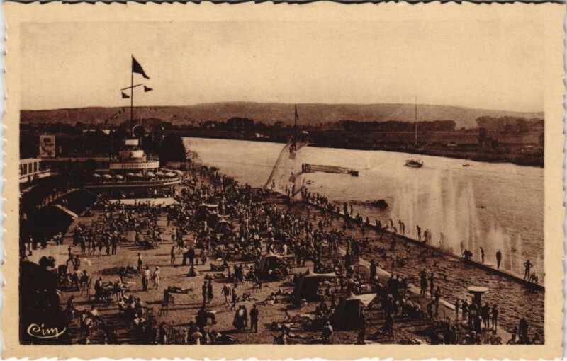 Carte postale ancienne Boran - La Plage