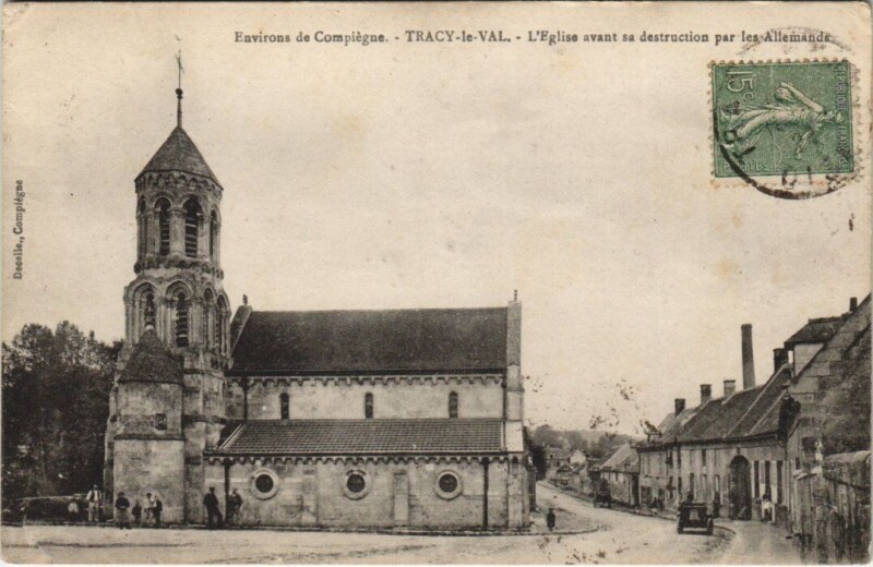Carte postale ancienne Env. de Compiegne - Tragy - le - Val