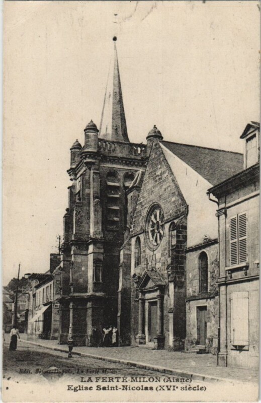 Carte postale ancienne La Ferte-Milon - Eglise Saint-Nicolas à La Ferté-Milon