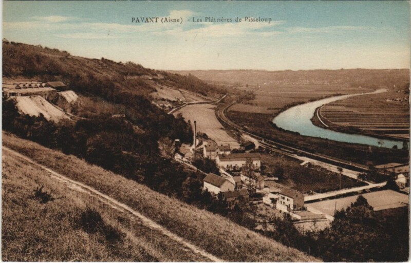 Carte postale ancienne Pavant - Les Platrieres de Pisseloup à Pavant
