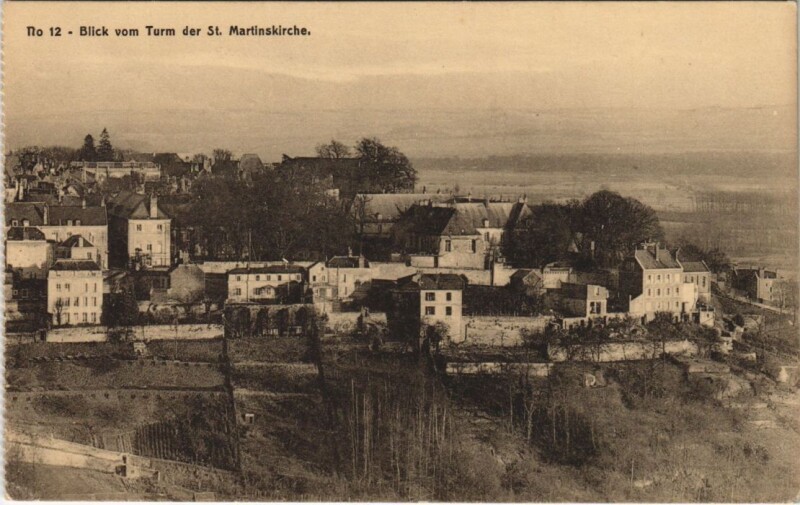 Carte postale ancienne Blick vom Turm der Saint Martinskirche