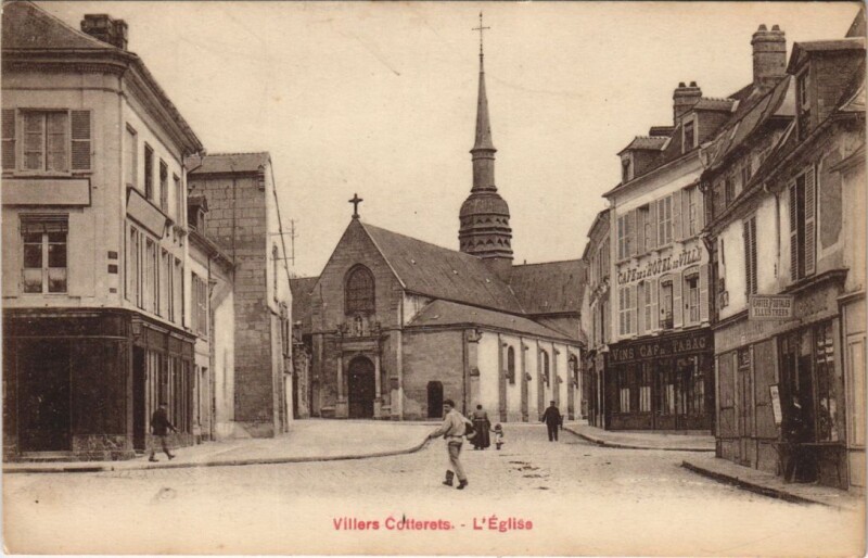 Carte postale ancienne Villers-Cotterets - l'Eglise à Villers-Cotterêts