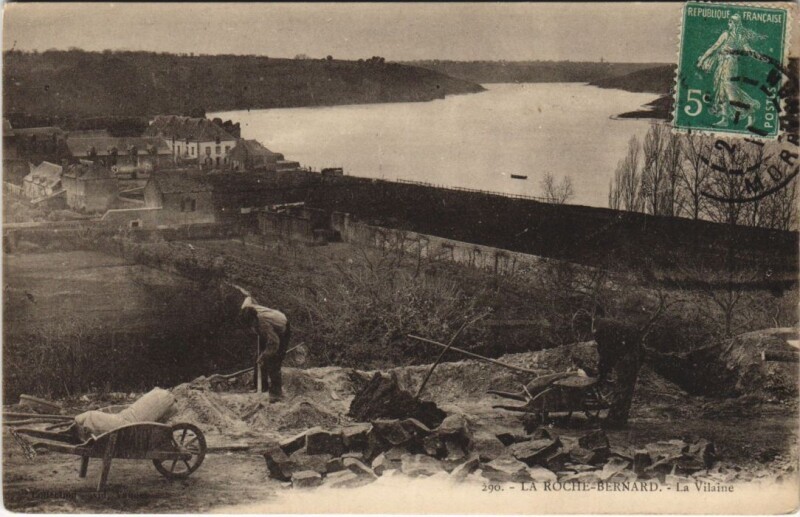 Carte postale ancienne La Roche-Bernard - La Vilaine à La Roche-Bernard