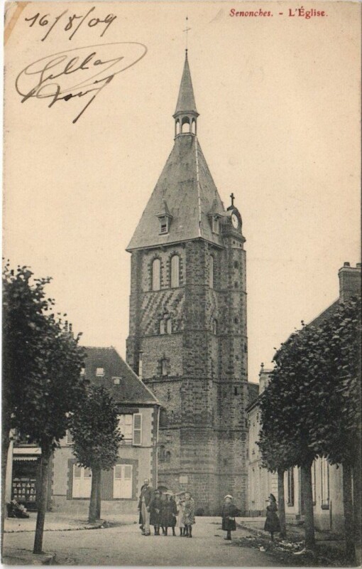 Carte postale ancienne Senonches - L'Eglise à Senonches