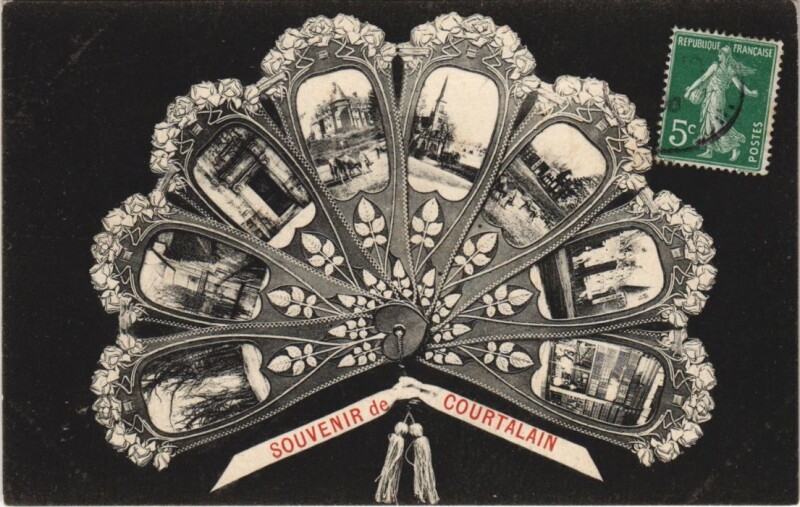 Carte postale ancienne Souvenir de Courtalain