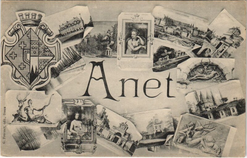 Carte postale ancienne Anet à Anet