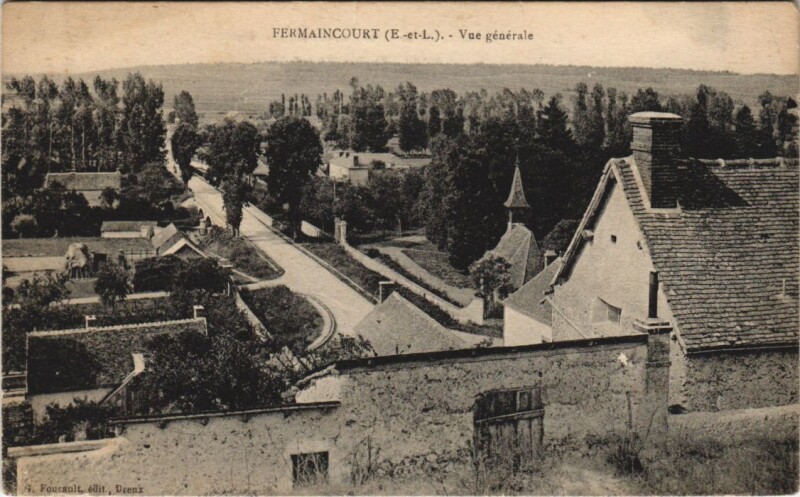 Carte postale ancienne Fermaincourt - Vue générale