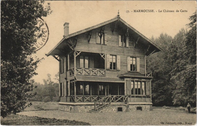Carte postale ancienne Marmousse - Le Chateau de Carte