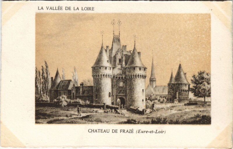 Carte postale ancienne La Vallée de la Loire - Chateau de Fraze