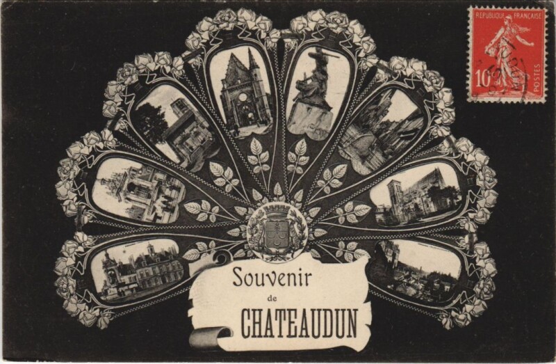Carte postale ancienne Souvenir de Chateaudun