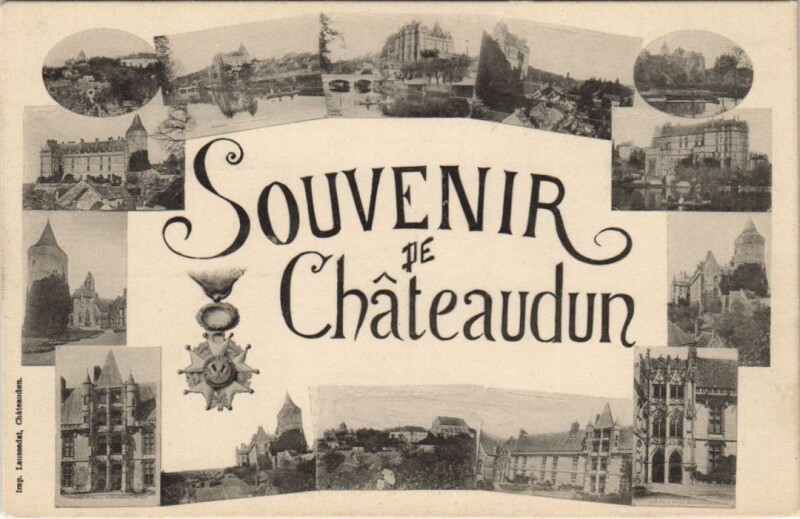 Carte postale ancienne Souvenir de Chateaudun