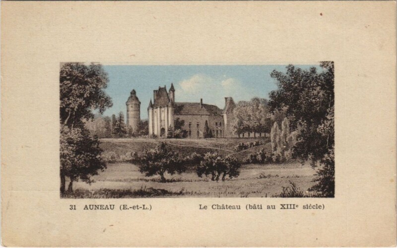 Carte postale ancienne Auneau Le Chateau
