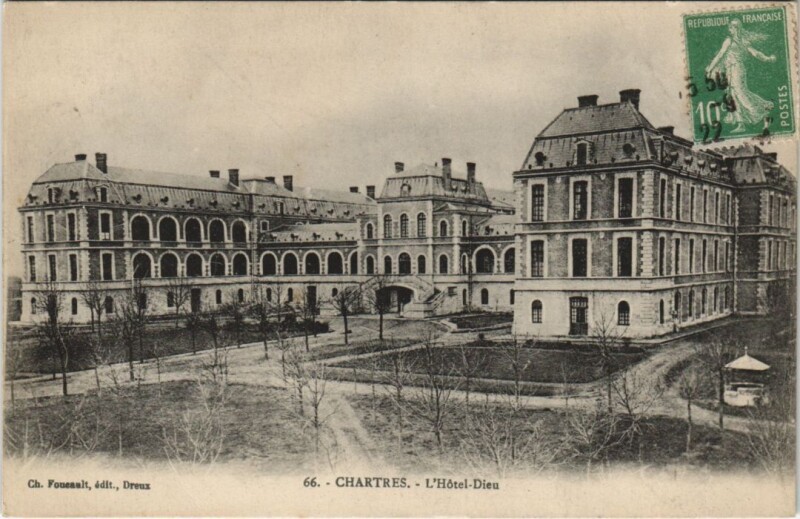 Carte postale ancienne Chartres - Hotel Dieu à Chartres