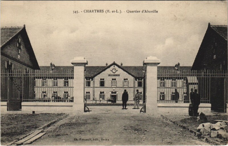 Carte postale ancienne Chartres - Quartier d'Aboville à Chartres