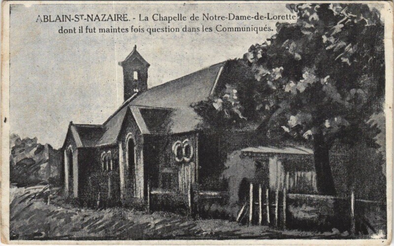 Carte postale ancienne Ablain-Saint-Nazaire - La Chapelle de Notre-Dame-de-Lorette à Ablain-Saint-Nazaire