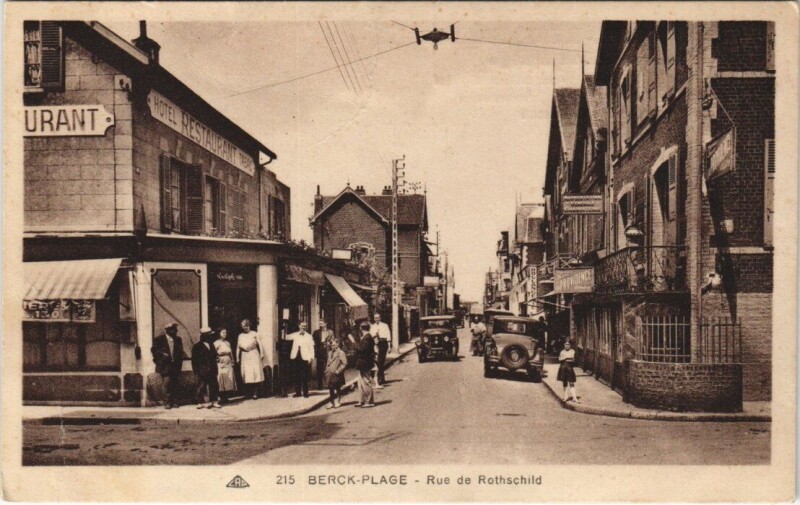 Carte postale ancienne Berck-Plage - Rue de Rothschild à Berck