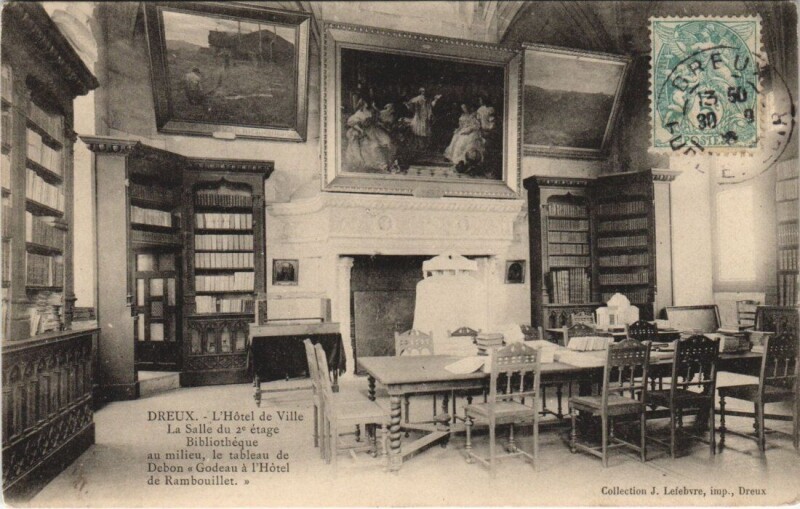 Carte postale ancienne Dreux - L'Hotel de Ville à Dreux