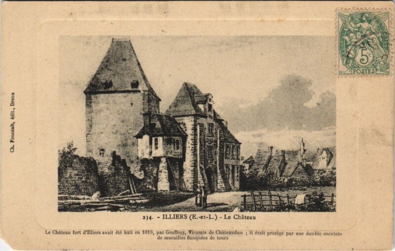 Carte postale ancienne Illiers - Le Chateau