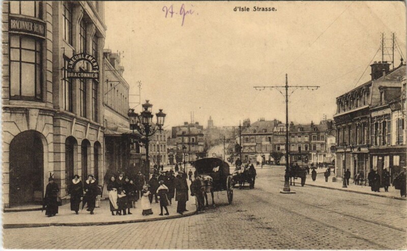Carte postale ancienne Saint Quentin- d'Isle Strasse France à Saint-Quentin