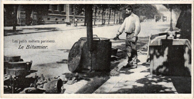 Carte postale ancienne Paris Petits Metiers le Bitumier