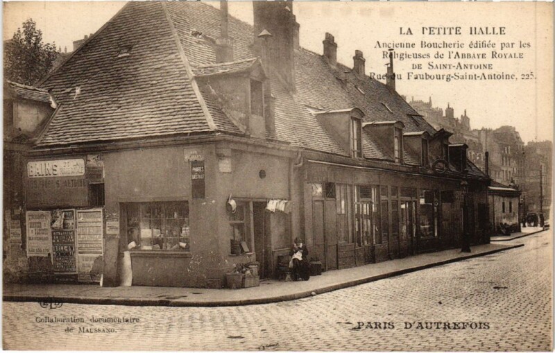 Carte postale ancienne La Petite Halle - Ancienne Boucherie à Paris 11e