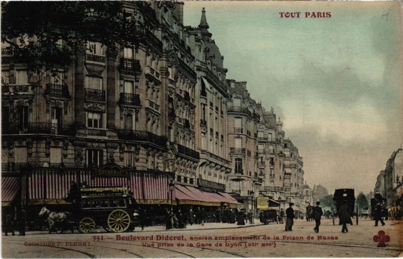Carte postale ancienne Tout Paris 351 12e bd Diderot Prison de Mazas