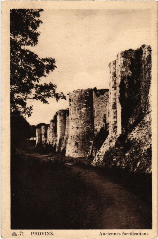 Carte postale ancienne Provins Anciennes fortifications à Provins