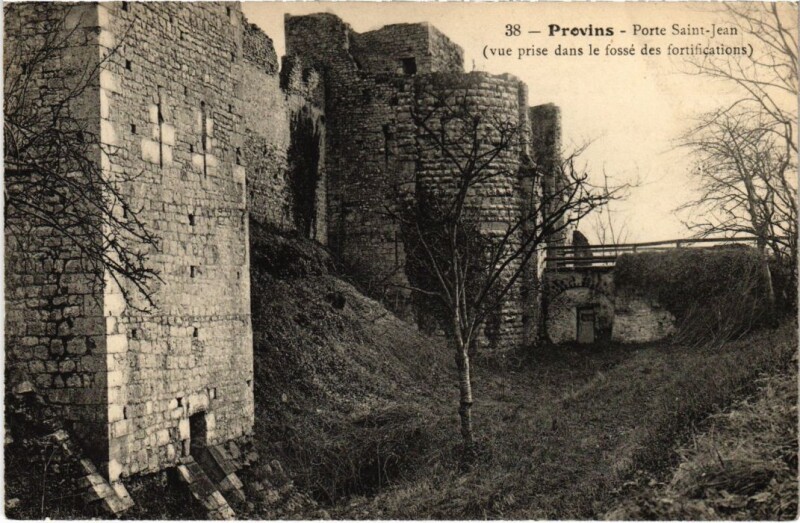 Carte postale ancienne Provins Porte Saint-Jean à Provins