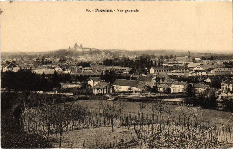 Carte postale ancienne Provins vue generale à Provins
