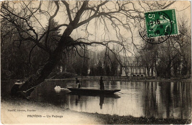 Carte postale ancienne Provins un paysage à Provins