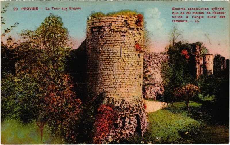 Carte postale ancienne Provins Tour aux Engins à Provins