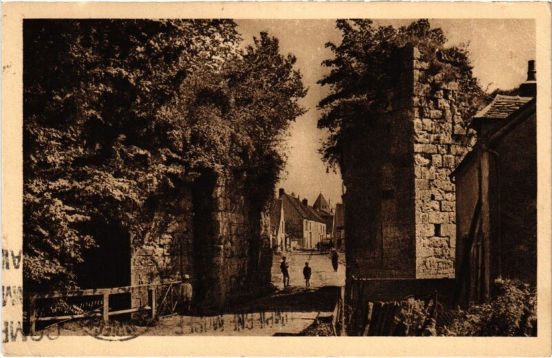 Carte postale ancienne Provins Porte Jouy à Provins