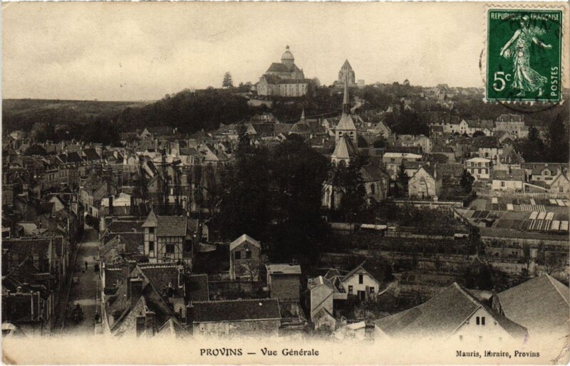 Carte postale ancienne Provins vue generale à Provins