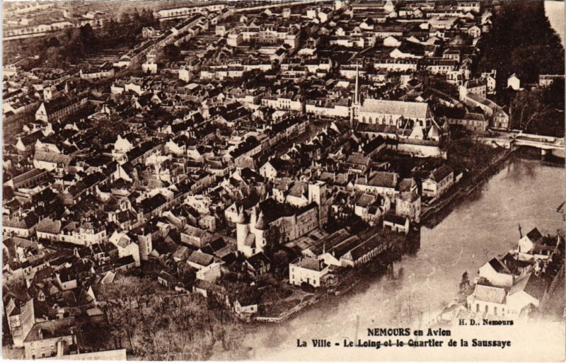 Carte postale ancienne Nemours à Nemours