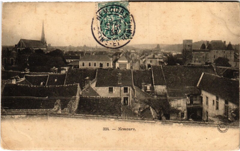 Carte postale ancienne Nemours à Nemours