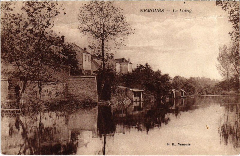 Carte postale ancienne Nemours Le Loing à Nemours