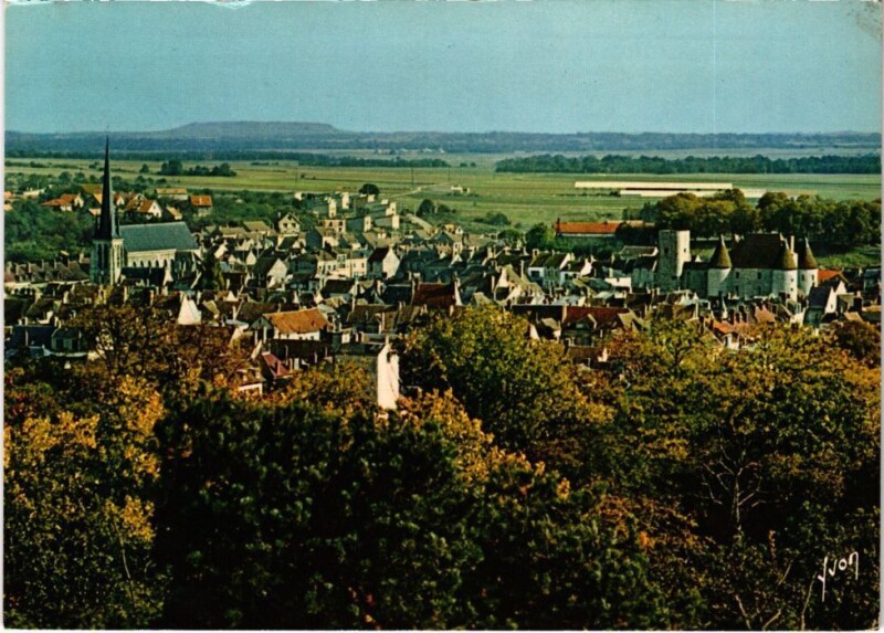 Carte postale ancienne Nemours vue generale à Nemours