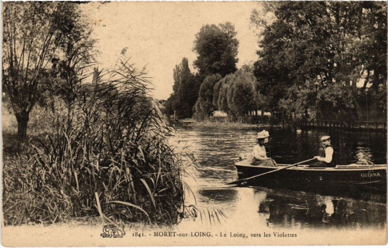 Carte postale ancienne Moret sur Loing Le Loing
